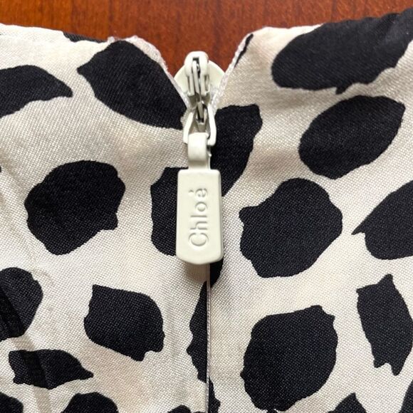 Chloe Silk Leopard Tent Dress 38 - Picture 11 of 16